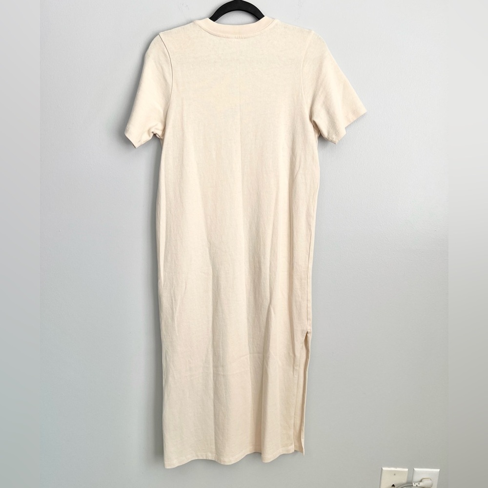 SEZANE Size M • Emy Cream Short Sleeve Cotton Midi Dress. - Picture 5 of 5